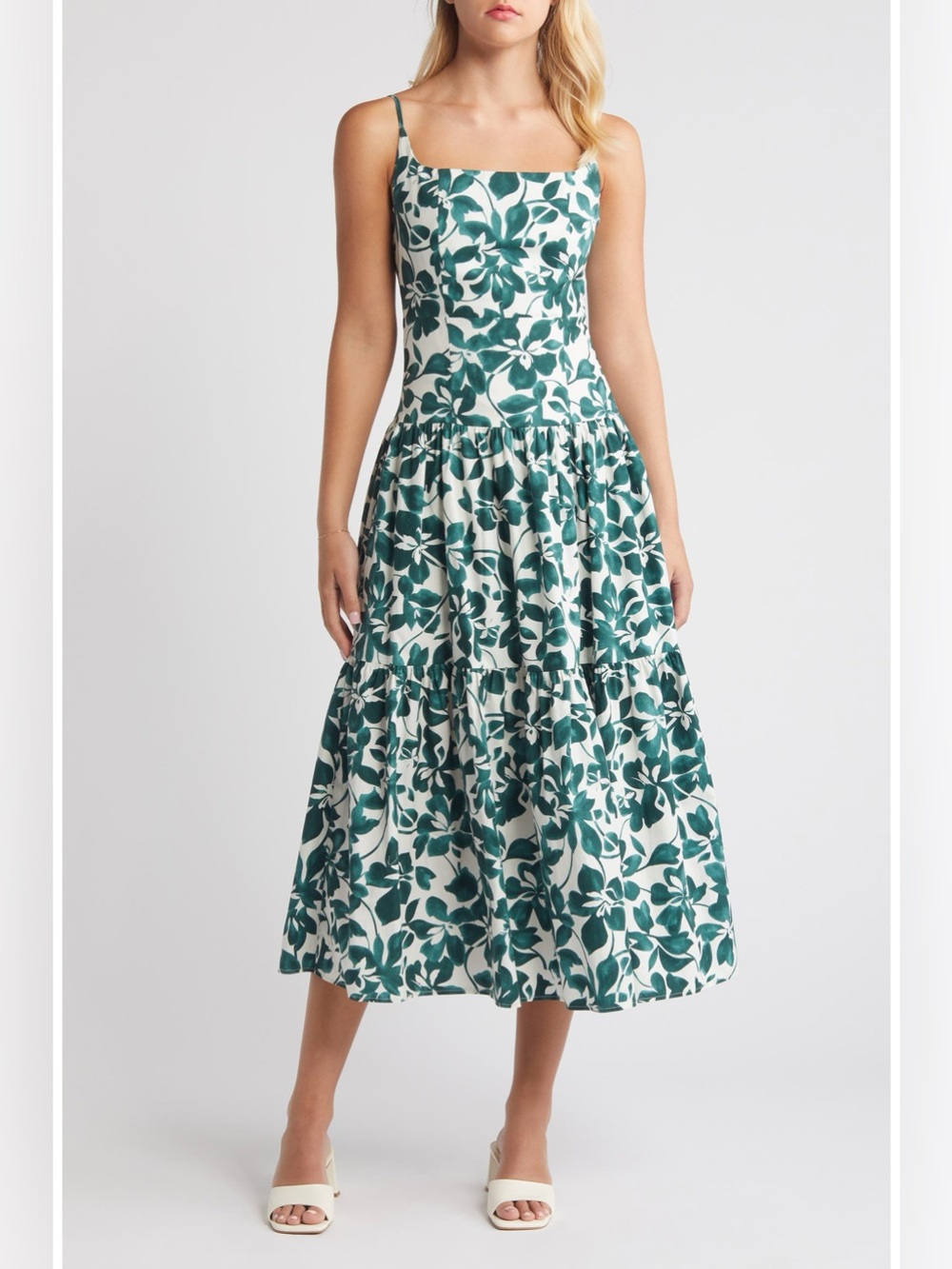 NEW Anthropologie Moon River Sleeveless Midi Dress Floral Sundress NWT - Picture 9 of 12